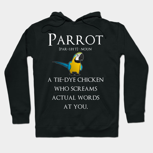 Parrot Definition Hoodie by Psitta
